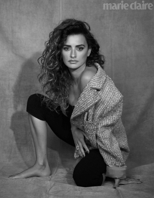 Penélope Cruz, photographed by Nico Bustos for Marie Claire, Feb 2019.