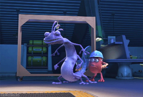 netbug009:  benedictcrumblecookie:  one of the many reasons i love pixar movies is because of their animated bloopers  I love how the bloopers always reveal that the villains are actually pretty nice guys off the set too. xD 