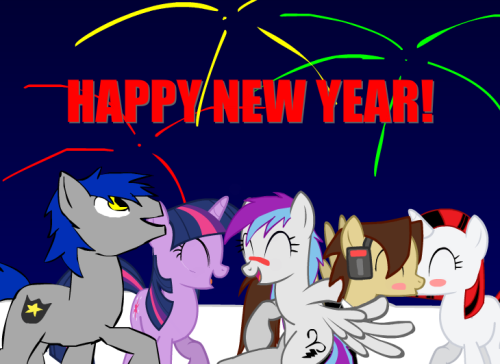 ask-star-singer:  An ask by two Anons, askskypethepony and bbonet98 featuring ask-twilights-library.Like the Anon said: Happy New Year (Late Happy New Year in my case)!Aries had a little too much champange, but who could blame her? It’s new year after