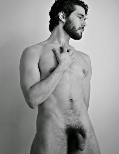 bizarrecelebnudes:  Jacob Authier - Model Getting naked for a photo shoot 
