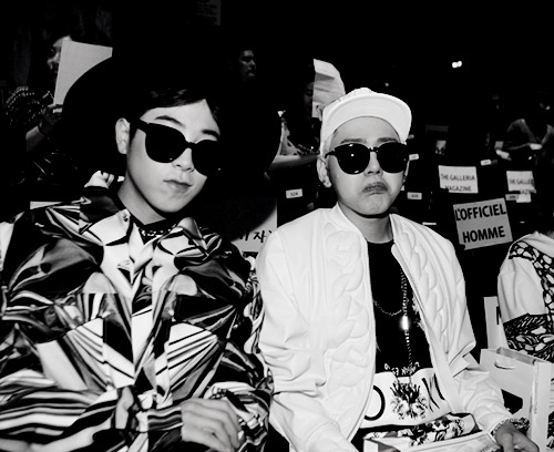 buckw1lds:  Zico and P.O at 2014 F/W Seoul Fashion Week for Designer KYE