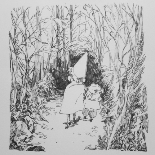 sproutson:  inktober day ten: into the unknown 