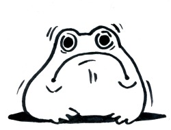 jaegerpilotmax:  I searched for frog ink drawings while doing research for an assignment  about a Korean Folktale and stumbled upon this masterpiece… and I am OBSESSED with the design  also he needs a name 