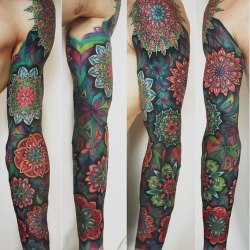 serpentofthesoul:  spreadl0velikeviolence:  thestarlighthotel:  Colorful sleeve | Rom Azovsky As I said on the first RA tattoo yesterday, I still haven’t been able to get his website link working. But I’m not finding any other site that’s his. *bummed*