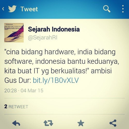 Gus Dur pernah berkata :)