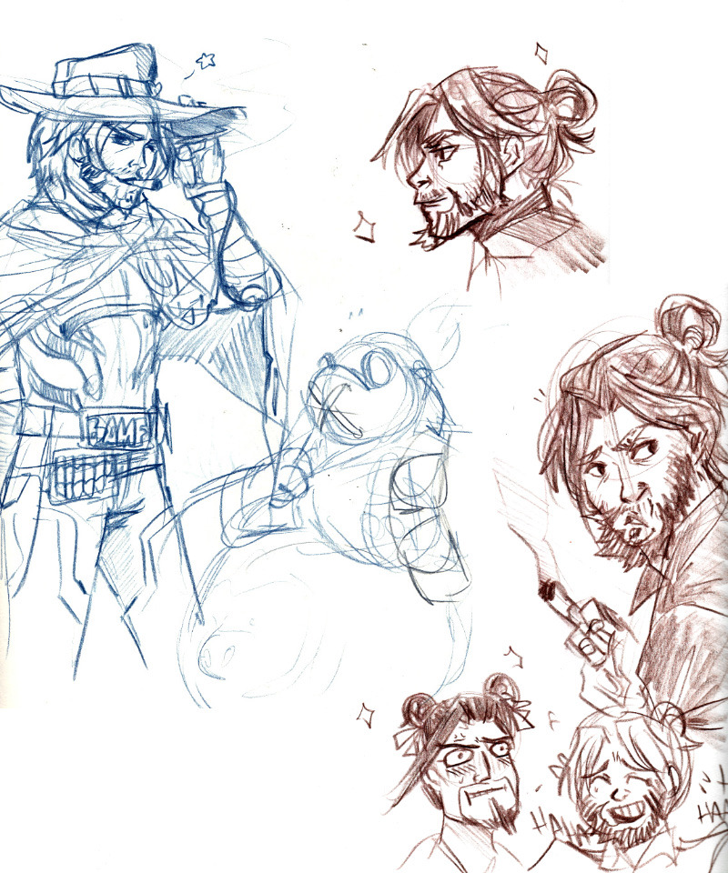 art-of-monkan:  Overwatch doodle duuuuuuuuump #2 I think? Or something something.