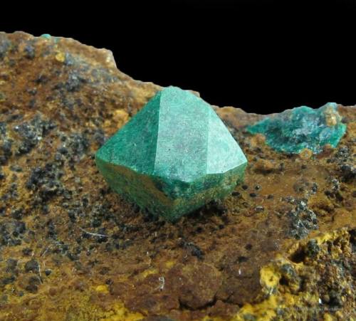 Euchroite The lovely green of copper colours this rare arsenate mineral, named after the Greek for b