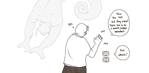 What If "DefNotAStalker" Is A Ghost Or A Monster That Lives In The Reader's House? Or Just A Monster