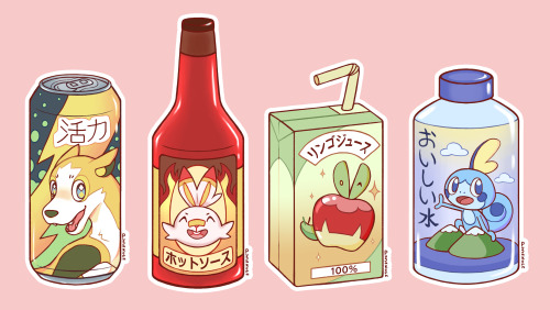 Pokedrinks!! And a hot sauce lolSoon to be sticker!!