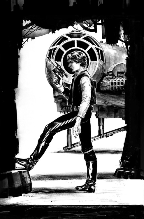 スターウォーズ : ハン・ソロ #5 のカバーを描きましたI drew For STAR WARS HAN SOLO #5 : COVER ART