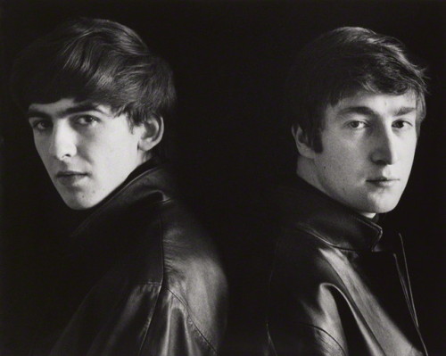 John & George photographed by Astrid Kirchherr  “One of the things I developed, just by being in