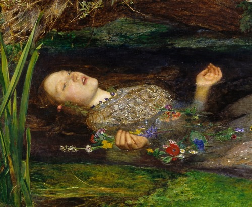 concreteandtrees:Ophelia, John Everett Millais, 1852