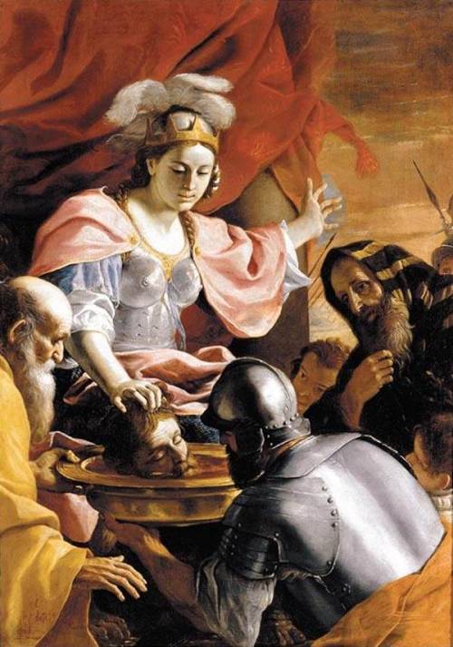 Queen Tomyris of the Massagetae receiving the head of Cyrus the Great , King of Persia . 