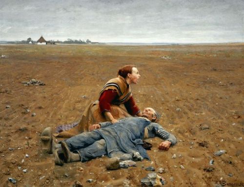 ardor-mohr:H. A. Brendekilde, Worn Out (1889)