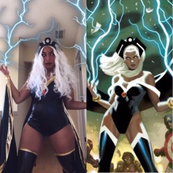 blackwomenconfessions:  kieraplease:    I didn’t appreciate this enough, and I added effects ⚡️🌩 feel free to give me #cosplay suggestions on this post pls (ig: Kieraplease)    Here for this.