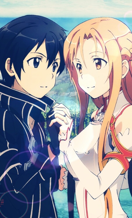 sword-world-online:  Endless favourite OTP Meme: (1/?) Asuna Yuuki and Kazuto Kirigaya (Kirito) “My life is yours Asuna. So I’ll live for your sake. Until the very end, let’s be together!” 