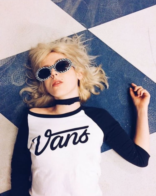 @blackhoneyuk hanging out at House Of Vans London in the Dugout Baseball Tee.Photography: Dan potts