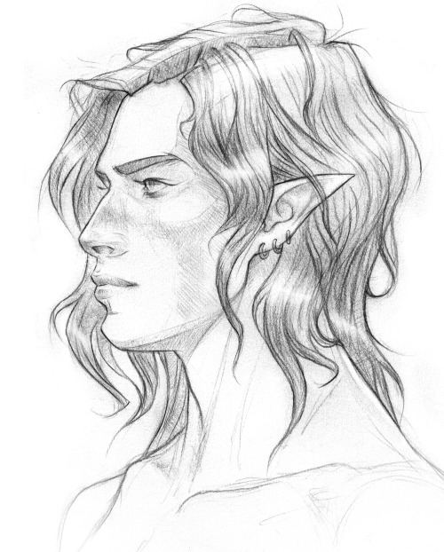 ekbelsher: I was doing head angle studies today and suddenly I’d drawn Cardan Greenbriar. I’ve manag