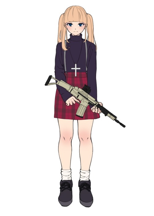 Anime Girls with Guns Wallpapers •HD •NSFW •Desktop