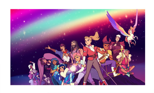 All of the hero cards from the last season of She-Ra!! Initial concept by Mickey Quinn, final drawin