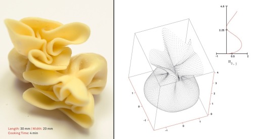 spring-of-mathematics:  Mathematics and Traditional Cuisine The mathematics of Pasta: A process analysis to find unity, formulas and ways to express structure mathematics of pasta shapes, by their mathematical and geometric properties.See more at: The