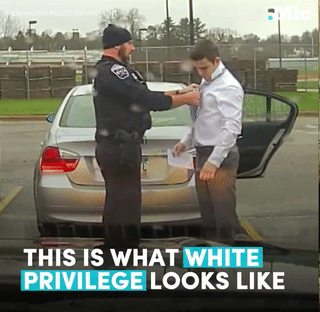 the-movemnt: White privilege is when a cop pulls you over for speeding and ends up