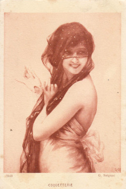 Coquetterie postcard by Guillaume Seignac  