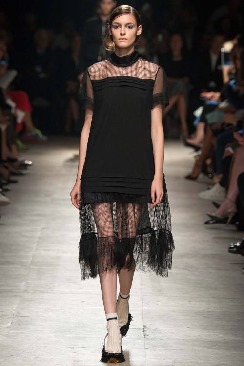 Rochas fishnet lace dress is a sheer delight. Shop the SS15 collection at Browns