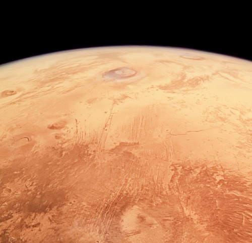 This stunning image swath was taken by ESA’s Mars Express during camera calibration as the spacecraf