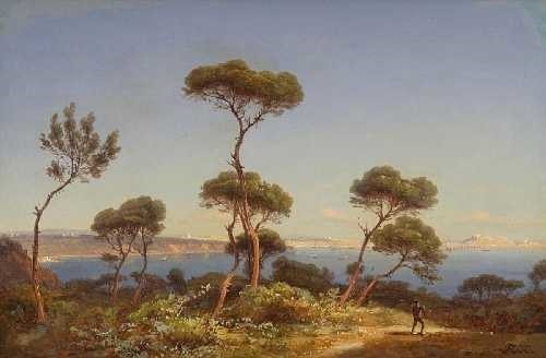Attributed to Carl Robert Kummer (1810–1889)Southern coastline (Dalmatia?)