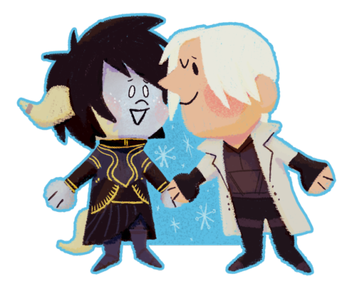 pirpintine: some chibi FFXIV otps mine and a pals… I’ll probs end up drawing more of the FC’s pair