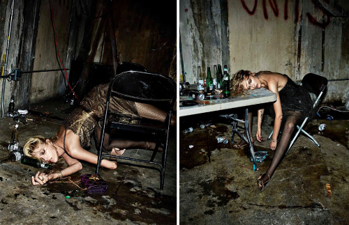 Pretty WastedPretty Wasted ist eine Fotoreihe aus dem Jahr 2014 von dem Fotograf Fabien Baron mit den Models Anja Rubik, Lily Donaldson, Andreea Diaconu und Edita Vilkeviciute. In den Bildern ist der Abend gelaufen und die Mädels haben sich bereits ins