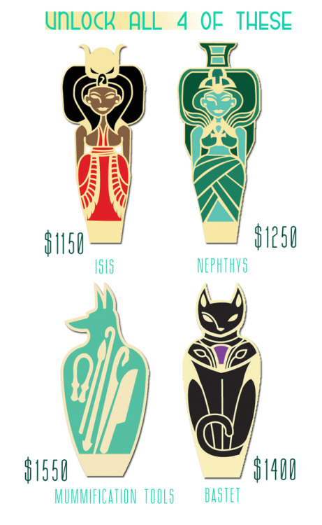 Introducing my Ancient Egyptian Funeral Collection! Featuring a 2”, hinged sarcophag