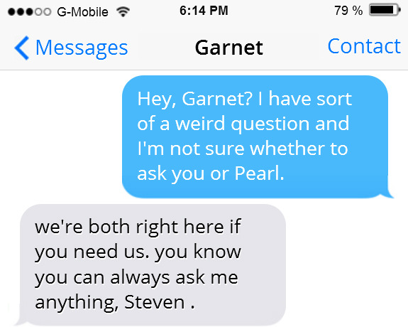 I know Steven referred that man to a doctor but I like to think that when he first