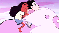 hydrangeahills: endless list of otps → connie maheswaran and steven universe (steven universe)  ↳ “we’re a team! she’s the strawberry…” // “…and he’s the biscuit!”