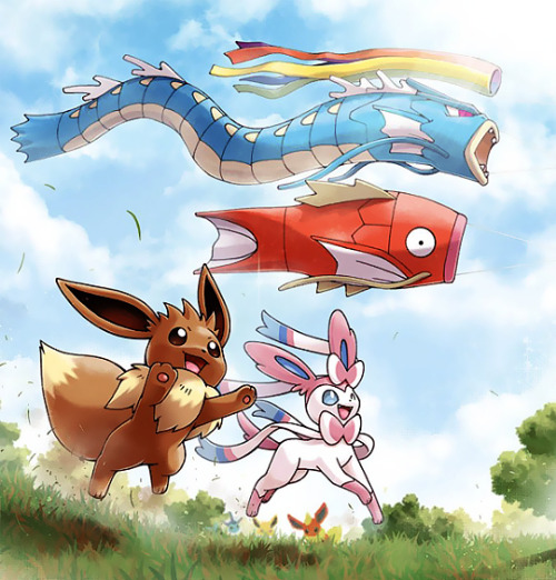 shelgon: Official Artwork of Project Eevee’s 2018 May Calendar