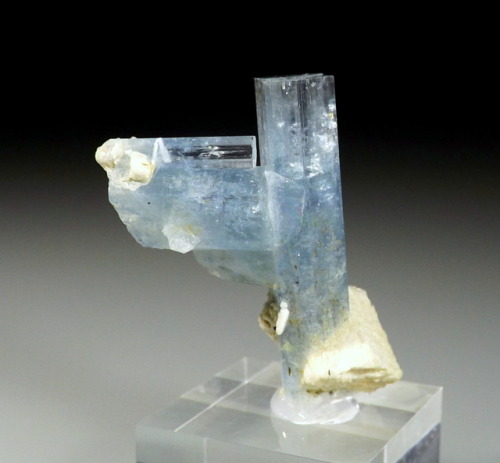 hematitehearts:  Beryl var AquamarineLocality: Erongo Mountains, Erongo Region, Namibia