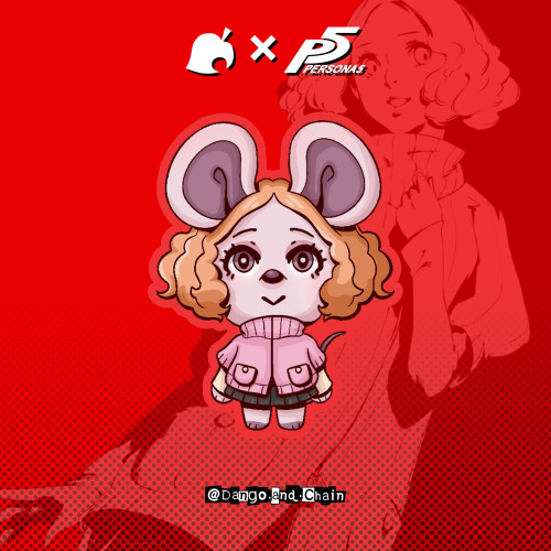 Animal crossing x Persona5 Leaf’s new assistant ! (6/10)  Instagram : @dango.and.chain