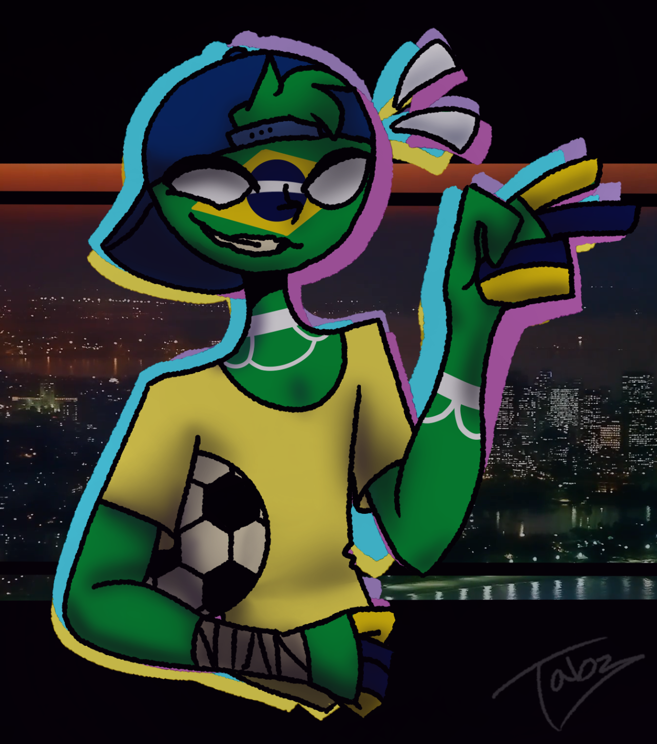 🌸 FALLI. 🍥 no Instagram: “🌸 Come to Brazil ~~ #countryhumans  #countryhumansbrazil #countryhumansfrance”