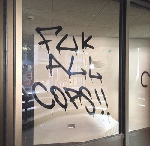 “Fuk All Cops!!”Seen in Manchester, England