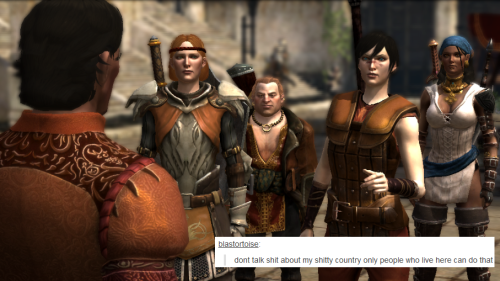 bubonickitten: Dragon Age II + text posts, part 1 I’m very late to the meme party, but I can&r