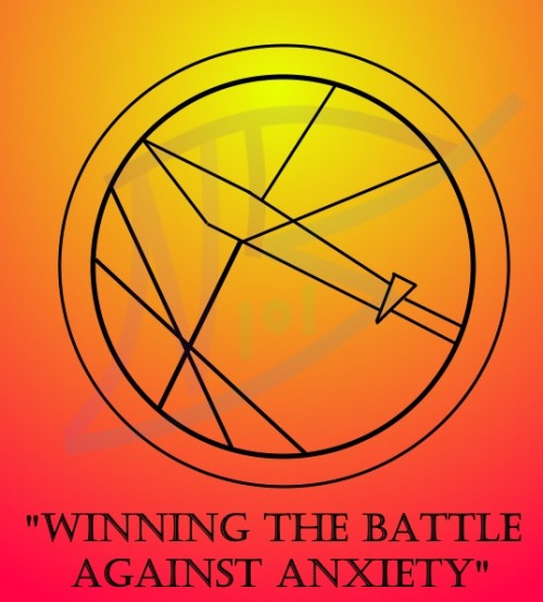 strangesigils: “Winning The Battle Against Anxiety” Draw this on a picture of yourself or somebody 