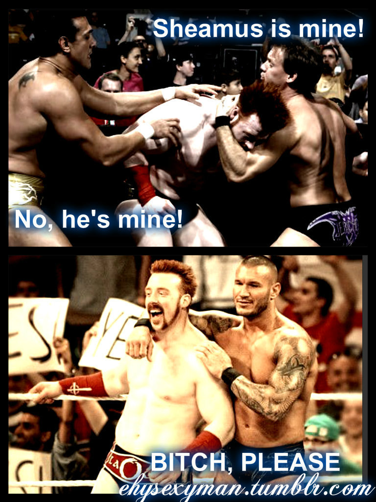 ehysexyman:  That’s all.  XD Everyone wants a piece of Sheamus!
