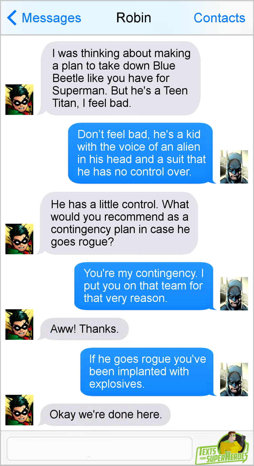 textsfromsuperheroes: The Best of the Teen Titans 10.    9.      8.      7.