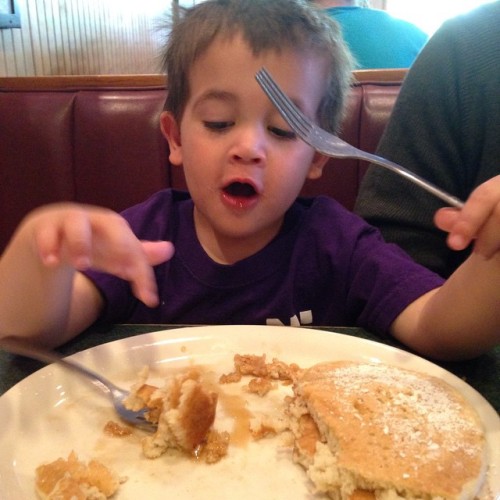 Daily Hayes doubling up on pancakes