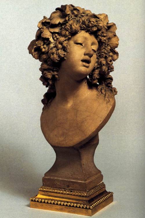 lyghtmylife: MARIN, Joseph Charles [French Rococo Era Sculptor, 1759-1834] Head of a Bacch