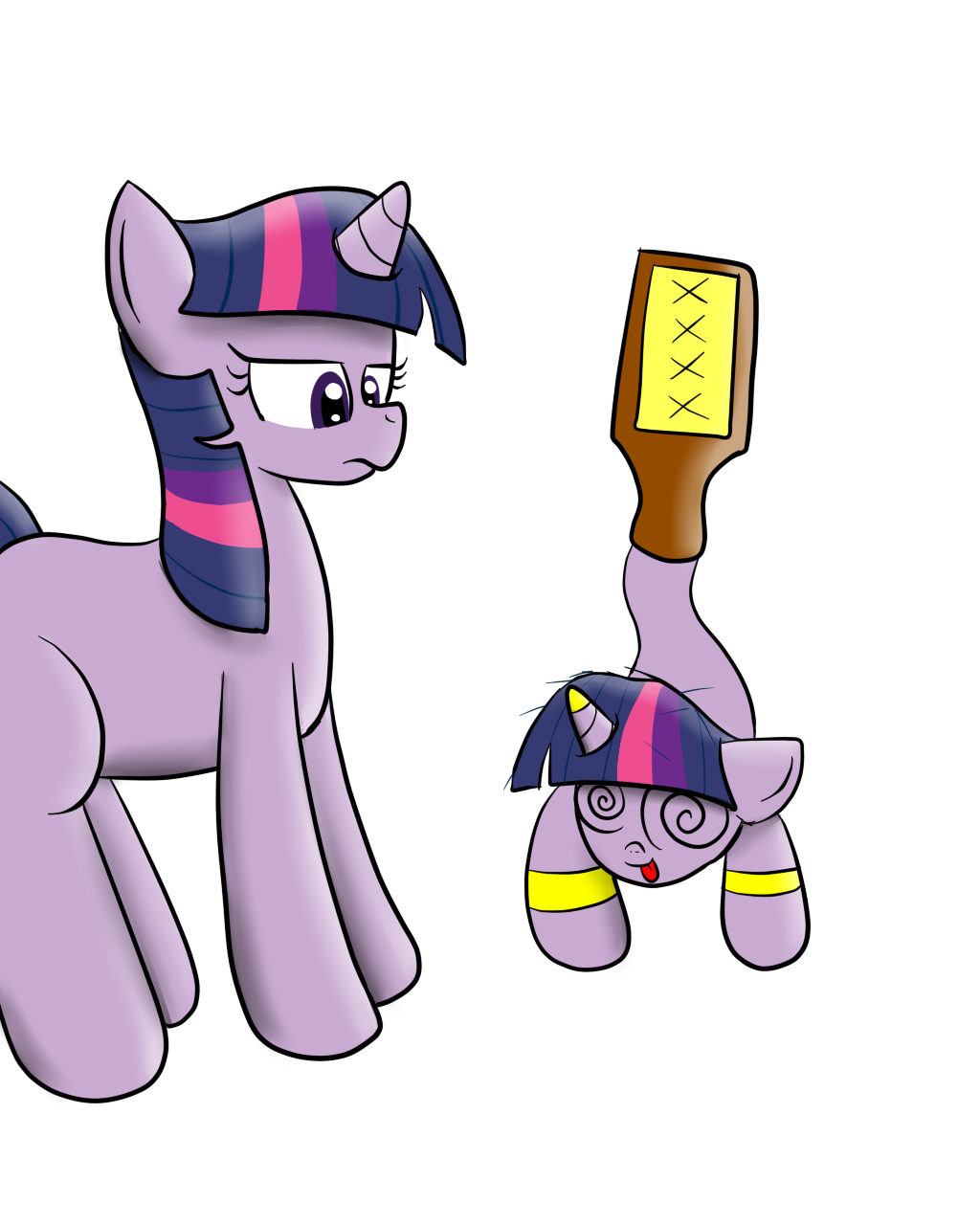 asksailorponies:  Mentally Advanced Twilight meets Genie Twilight The results were…interesting.