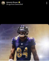 Antonio Brown as a Raven?!?￼
