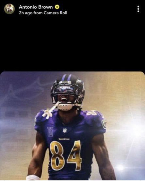 Antonio Brown as a Raven?!?￼