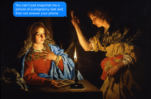 ifpaintingscouldtext:  Matthias Stom | The Annunciation | Early 17th Century